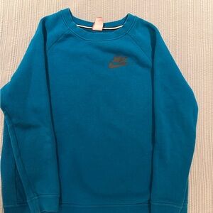 Nike Teal Crewneck with Logo